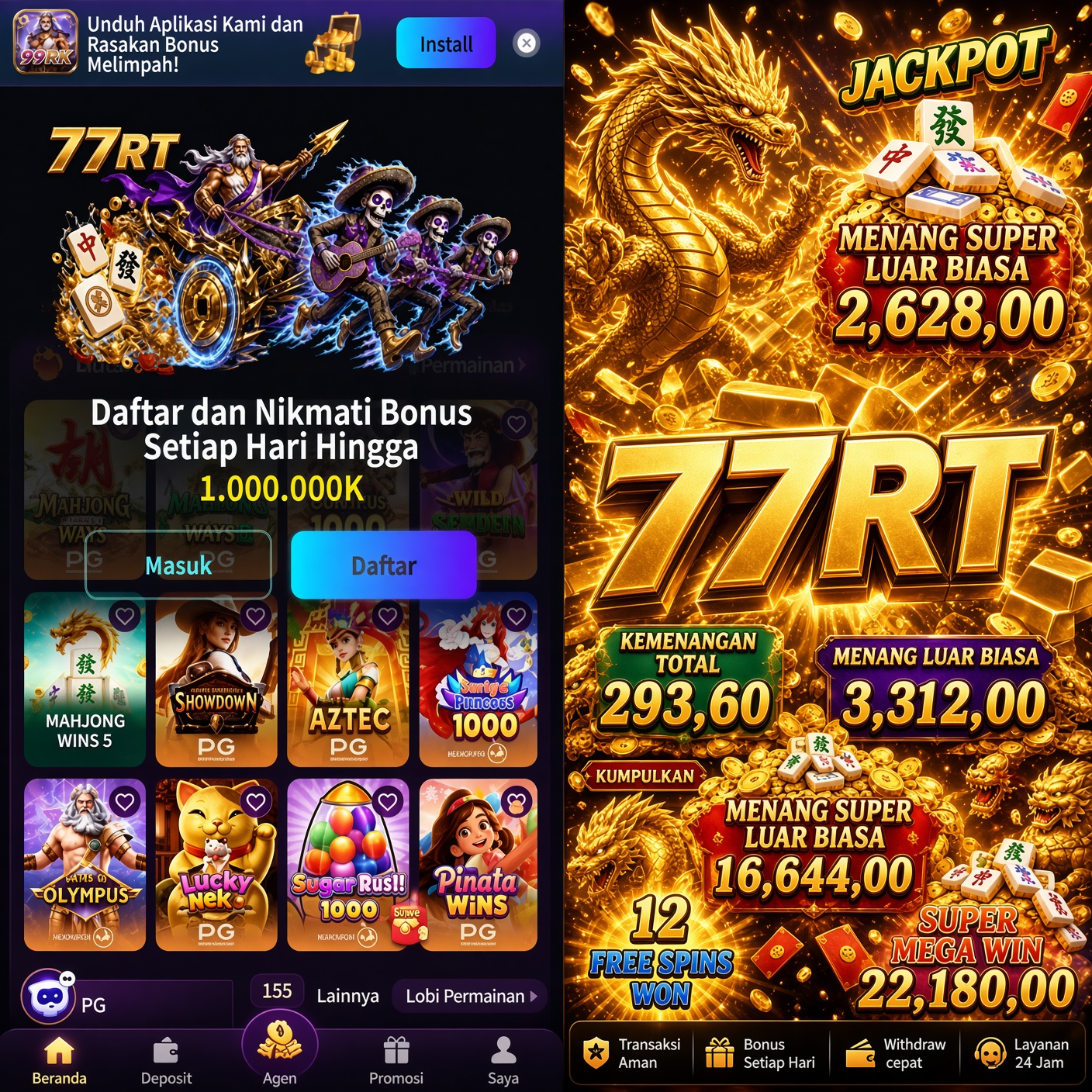 77RT - Situs Resmi 77rt Unduh & Login Mudah